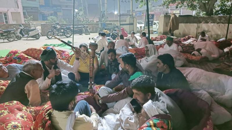 The protest that started during the BJP MP's protest in Hisar is still going on