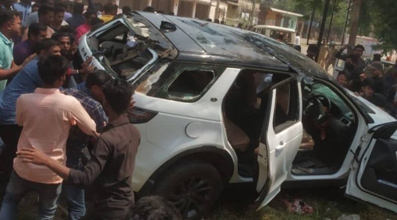 Suspended BJD MLA rammed car into crowd