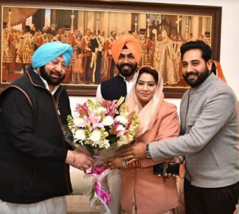 captain amrinder with Rupinder Rubi