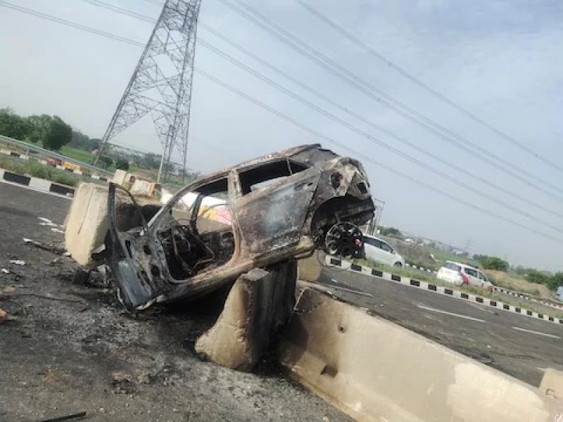 Tragic road accident in Sonipat