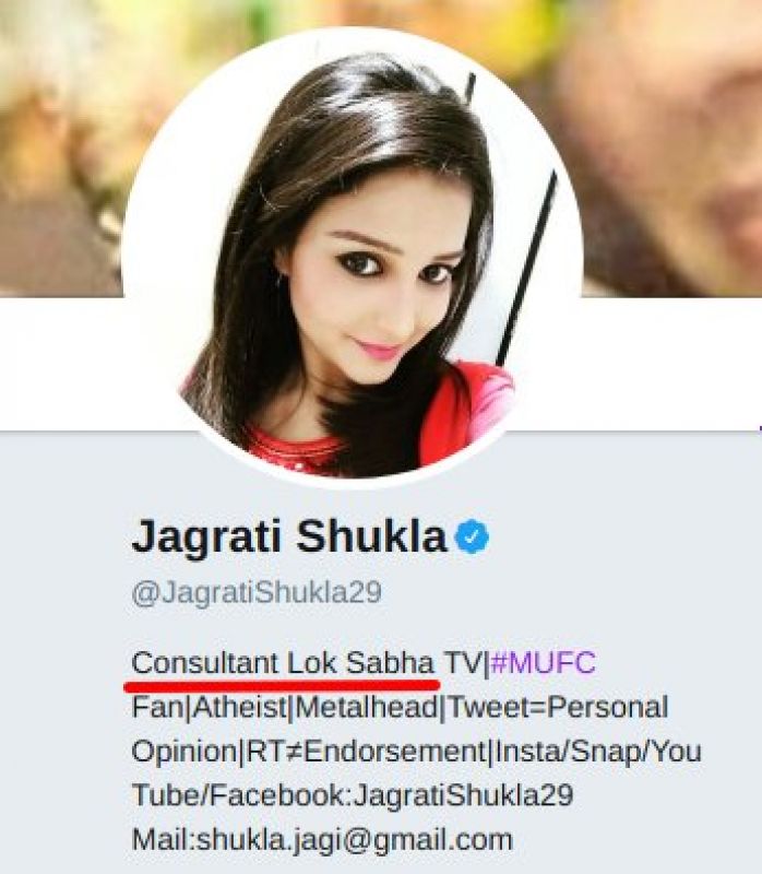 lok sabha tv hires journalist jagrati shukla