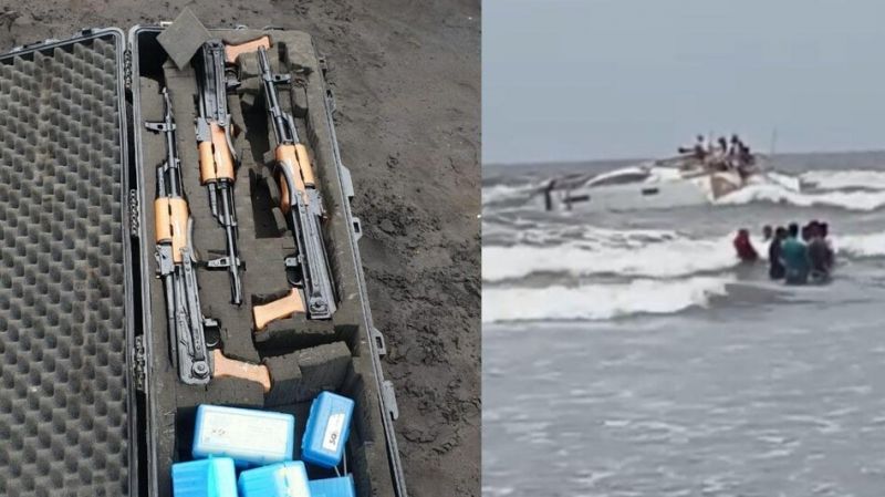 Boat full of weapons recovered