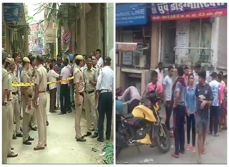 delhi police in burari area