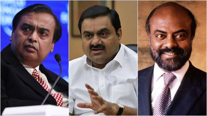 Mukesh Ambani, Gautam Adani and shiv Nadar