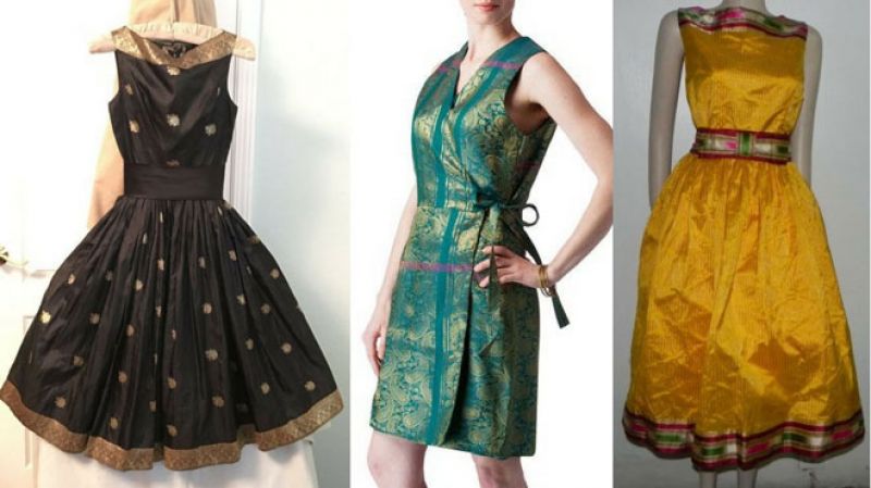 old sarees dress