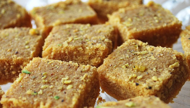 Sesame Besan Barfi