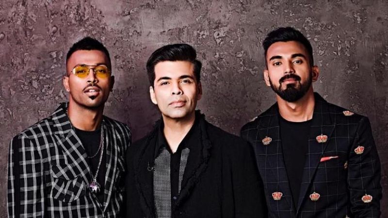 Hardik Pandya, KL Rahul, Karan Johar
