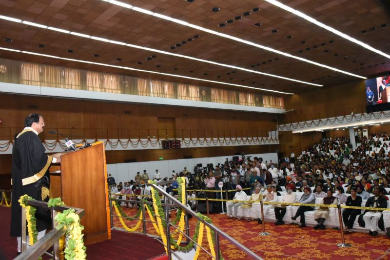 69th Convocation at PU: Vice President Venkaiah Naidu conferred degrees on 1128 candidates