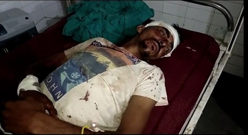 Fighting between two brothers over watering the field