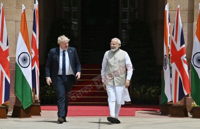 Uk Pm Boris Johnson Meets PM Modi