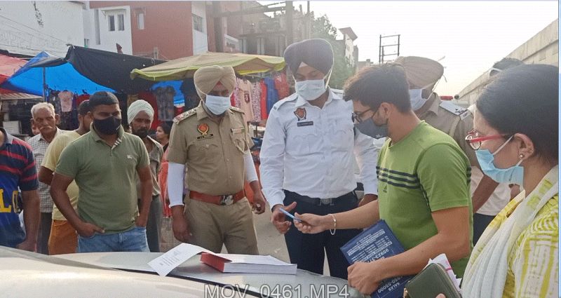 Young man confused with police over car parking