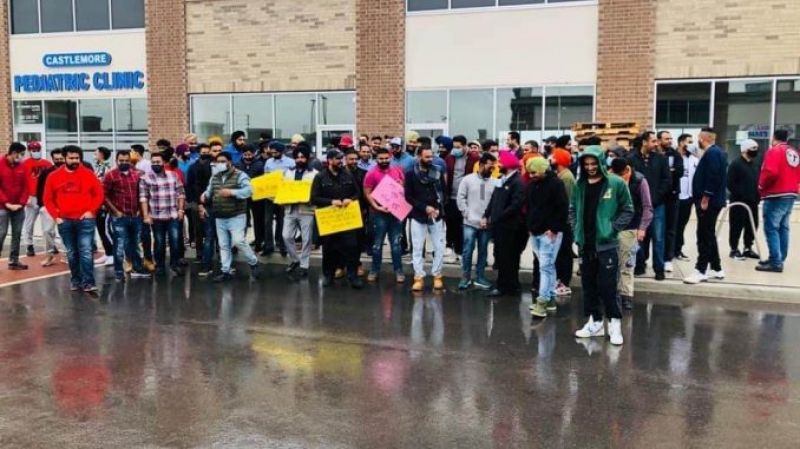 Punjabi NRIs protest farm laws