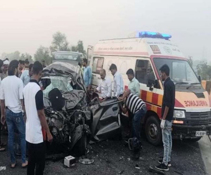 Horrific road accident in Mathura