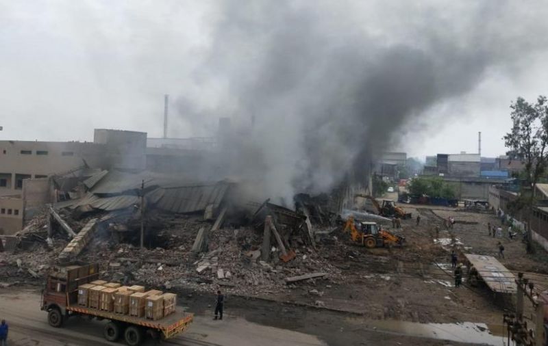  Fire At Cycle Parts Manufacturing Factory In Ludhiana