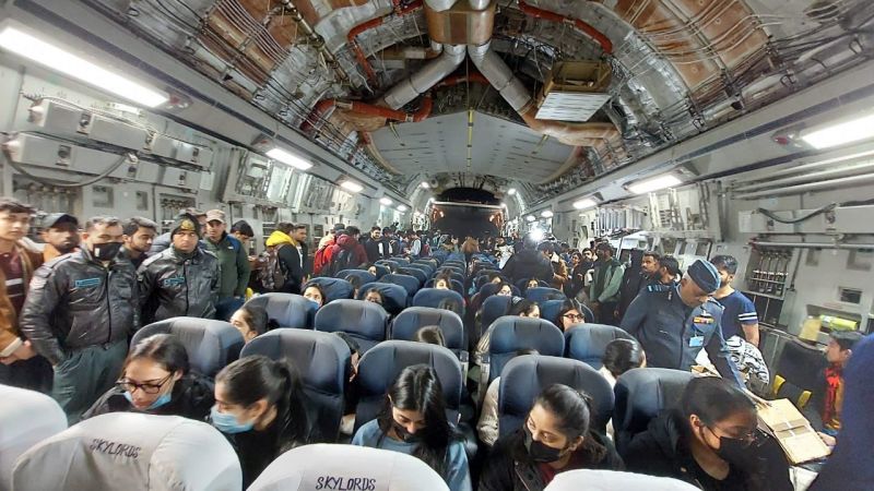 IAF aircraft carrying Indians rescued from Ukraine arrives at Hindan airbase