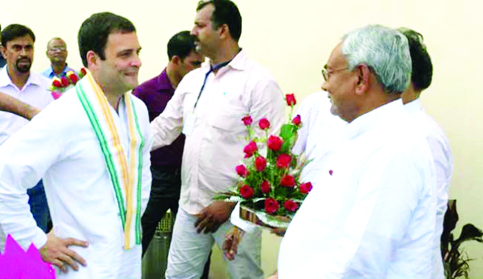 Rahul Gandhi and Nitish Kumar