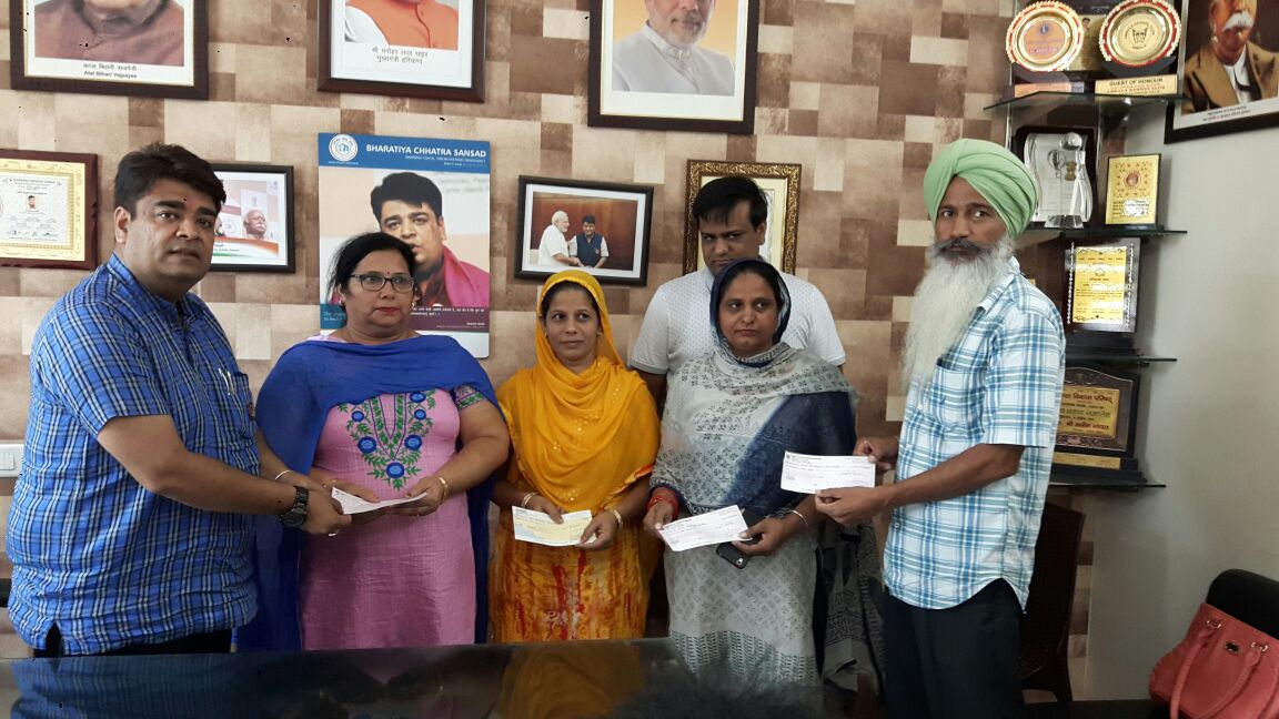 Cheque distributed Cheque distributed