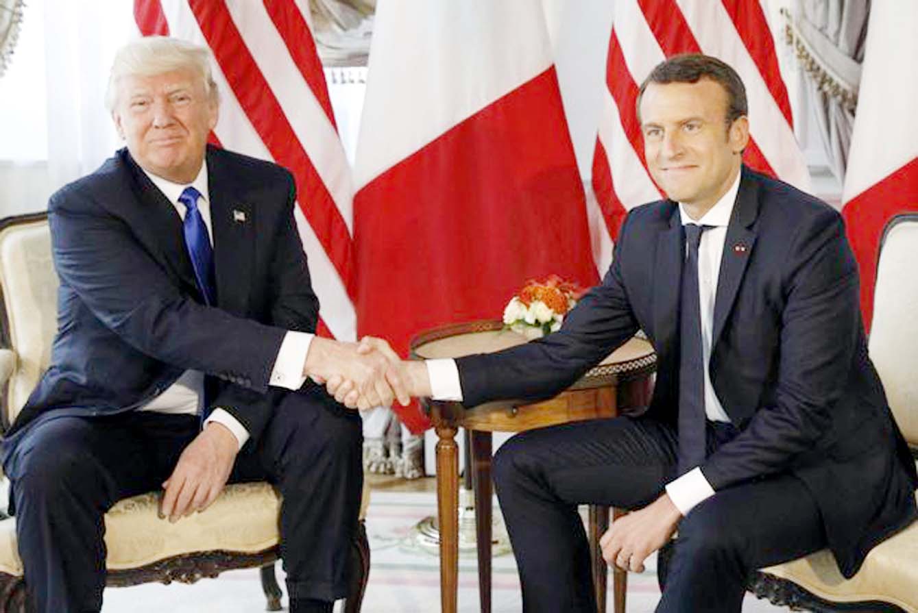 Trump and Macron