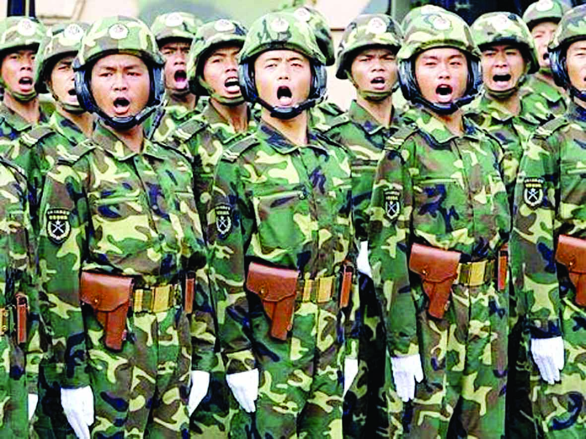 China soldiers