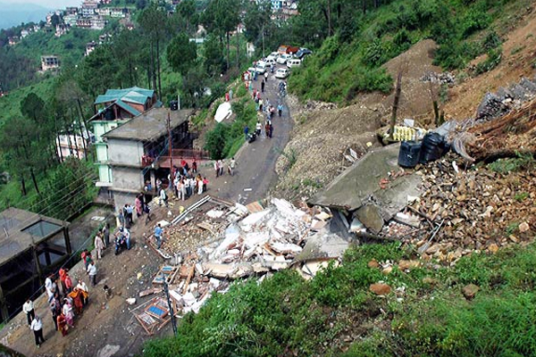 Mountain collapse