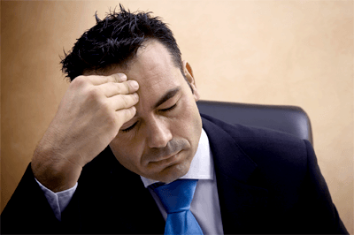 Stressed man